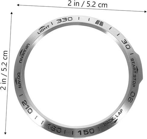 Hemobllo Watch Bezel Ring Compatible with Garmin 6X Metal Watch Cover Protective Case Scratch Guard Accessory for 1.81 X 1.81 X 0.07 in in Kuwait