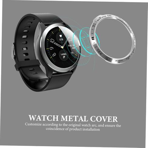 Hemobllo Watch Bezel Ring Compatible with Garmin 6X Metal Watch Cover Protective Case Scratch Guard Accessory for 1.81 X 1.81 X 0.07 in in Kuwait