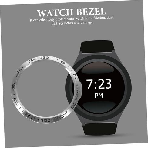 Hemobllo Watch Bezel Ring Compatible with Garmin 6X Metal Watch Cover Protective Case Scratch Guard Accessory for 1.81 X 1.81 X 0.07 in in Kuwait