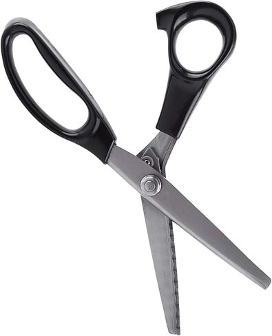 Handheld Pinking Shears for Fabric Cutting, Dressmaking Scissors with Comfort Grips Sewing Supplies Crafts 3mm in Saudi Arabia