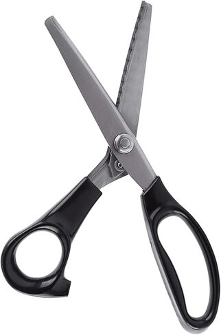 Handheld Pinking Shears for Fabric Cutting, Dressmaking Scissors with Comfort Grips Sewing Supplies Crafts 3mm in Saudi Arabia