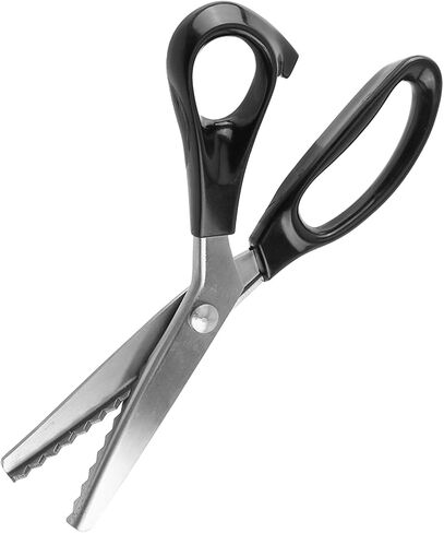 Handheld Pinking Shears for Fabric Cutting, Dressmaking Scissors with Comfort Grips Sewing Supplies Crafts 3mm in Saudi Arabia