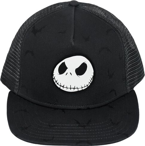 Concept One Disney The Nightmare Before Christmas Dad Hat, Jack Skellington Cotton Adult Baseball Cap with Curved Brim, Black, One Size in Saudi Arabia