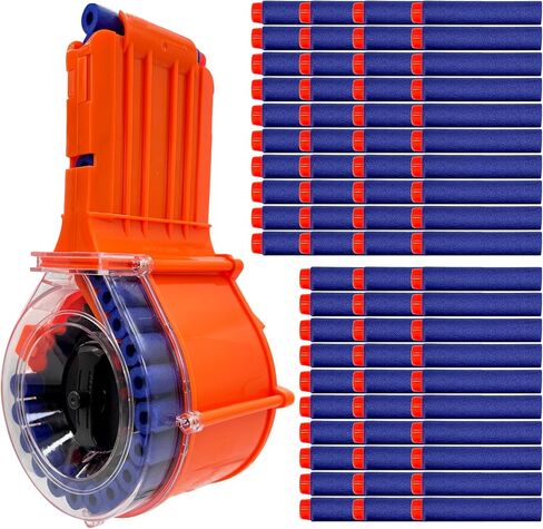 مجلة DRUM من 25 جولة تعزيز الأداء ملحق متوافق مع NERF N-Strike Elite Series Blasters (متوافق مع السهام النخبة) + 70 الرغوة الممتازة السهام in Saudi Arabia