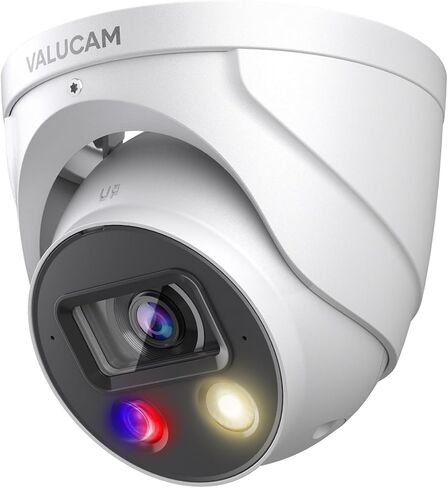 Dual Lens Security Camera Outdoor, 2x4MP 180 Degree Wide Angle POE Camera 4K TiOC WizSense Smart Dual Light,2-Way Audio, Set up to 4 Detection Zones in Kuwait