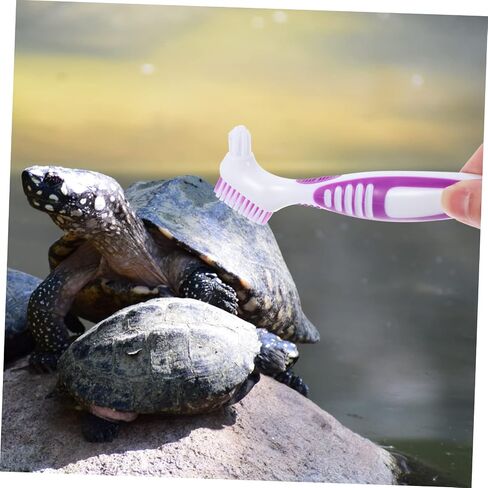 DECHOUS Turtle Tank Accessories Detail Brush Double-Sided Scrubber Brush for Live Turtle Cleaning Aquarium Tools in Saudi Arabia