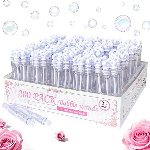 Wedding Bubbles 200 Count，Bubbles Party Favors,Suitable for Wedding Supplies, Anniversary, Valentine's Day Gifts, Celebrations in Saudi Arabia
