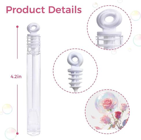 Wedding Bubbles 200 Count，Bubbles Party Favors,Suitable for Wedding Supplies, Anniversary, Valentine's Day Gifts, Celebrations in Saudi Arabia