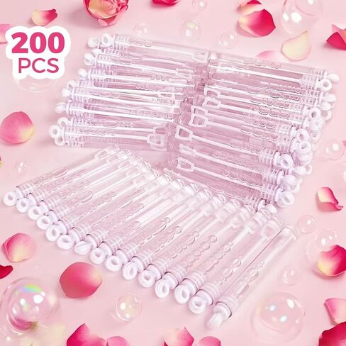 Wedding Bubbles 200 Count，Bubbles Party Favors,Suitable for Wedding Supplies, Anniversary, Valentine's Day Gifts, Celebrations in Saudi Arabia