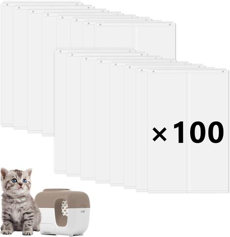 60pcs بطانات قمامة القمامة القط للثلوج petsnowy+ صندوق القمامة التلقائي للقطعة ، والدموع والتسرب مقاوم الأكياس الأدراج الأدراج. in Saudi Arabia