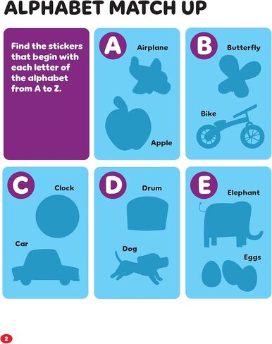 Toddler Sticker Activity Book Includes 500+ Stickers - Learn ABCs, Counting, Colors and More for Kids Ages 2 - 5 (Start Little Learn Big Series) in Saudi Arabia
