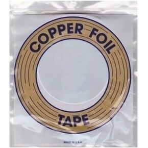 Edco 3/8" Copper Foil for Glass - Copper Backed - 1.25 Mil Thick, 36 Yds. in Kuwait