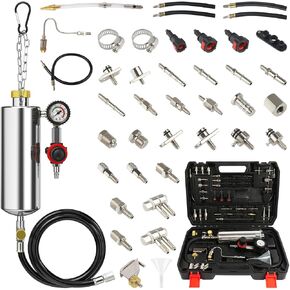 Fuel Injector Cleaner Tool Kit,C80 Disassembly-Free Automotive Fuel Injector Cleaner Machine,1000ML 150PSI Fuel Injection Systems Cleaning Tools with Various Adapters for Gasoline Injectors in Kuwait