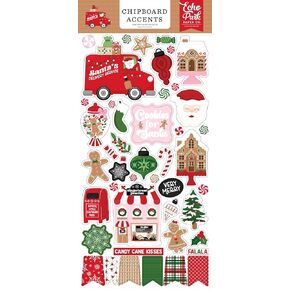 Echo Park Paper Santa's Christmas Delivery 6x13 لهجات Chipboard ، Multi in Kuwait
