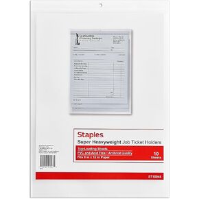 حامل تذكرة الوظيفة الثقيلة للوزن الثقيل ، 9 بوصة × 12 بوصة ، واضحة ، 10/حزمة (15946 سم مكعب) in Kuwait