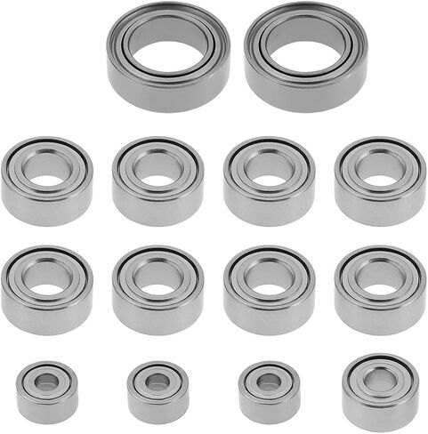 14pcs سيارات على الطرق الوعرة مجموعة محامل مختومة متوافقة مع 1/24 عربات التي تجرها الدواب Micro-B (5x8x2.5mm 3x6x2.5mm 2x5x2.5mm 1.5x4x2mm) in Saudi Arabia