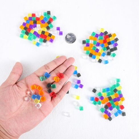 200 pcs 8mm multi colored dice ، 8-12 color in Saudi Arabia