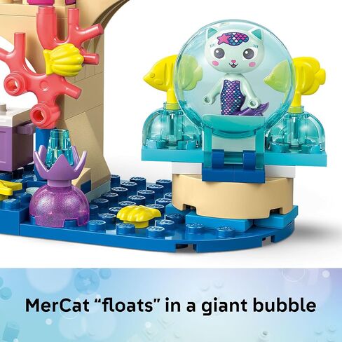 Lego Gabby’s Dollhouse Mermaid Gabby's Aquarium Adventure Building - Play Play & Learning Tho Toy For Girls & Boys ، Ages 4+ ، مع Gabby & Mercat Mini Dolls - فكرة هدية لأعياد الميلاد - 11204 in Saudi Arabia