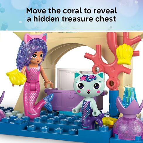 Lego Gabby’s Dollhouse Mermaid Gabby's Aquarium Adventure Building - Play Play & Learning Tho Toy For Girls & Boys ، Ages 4+ ، مع Gabby & Mercat Mini Dolls - فكرة هدية لأعياد الميلاد - 11204 in Saudi Arabia