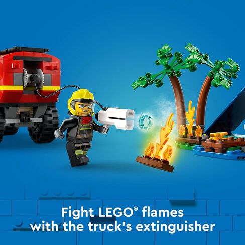 Lego City Fire 4x4 Fire Truck with Rescue Build Building Toy - Play Play Toy Preschool Toy For Boys & Girls ، Ages 5+ - Hights for Andies - 60412 in Saudi Arabia