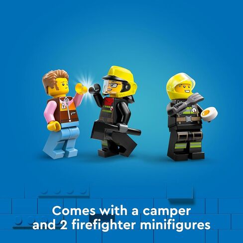 Lego City Fire 4x4 Fire Truck with Rescue Build Building Toy - Play Play Toy Preschool Toy For Boys & Girls ، Ages 5+ - Hights for Andies - 60412 in Saudi Arabia
