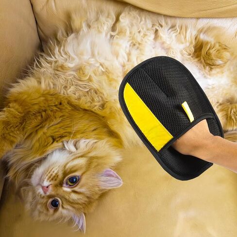 2pcs Magic Brush Hair Removal Glove للاستحمام والتحكم في السقوط ، فرشاة سحرية لحيوانات الأليفة القصيرة والطويلة ، نظيفة وسهلة معظم الأيدي in Kuwait