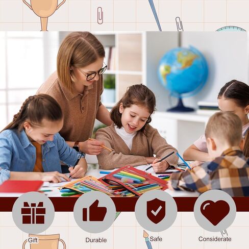 LINCIA 30 PCS Pencil Pouch for 3 RING Binder Heavy Duty Shippered Pencil Age مع نافذة واضحة كبيرة 10 "× 7" الحلقات المعدنية المعدنية اللوازم المتينة لمكتب الكلية (Retro) in Kuwait
