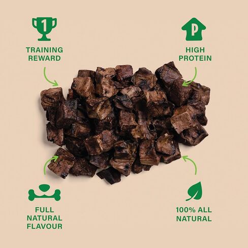 W&G Air Dried Lamb Liver, All Natural Dog Treats, Single Ingredient Chews, Alternative to Freeze Dried, Healthy Training Rewards, Easy to Break, 5oz in Saudi Arabia