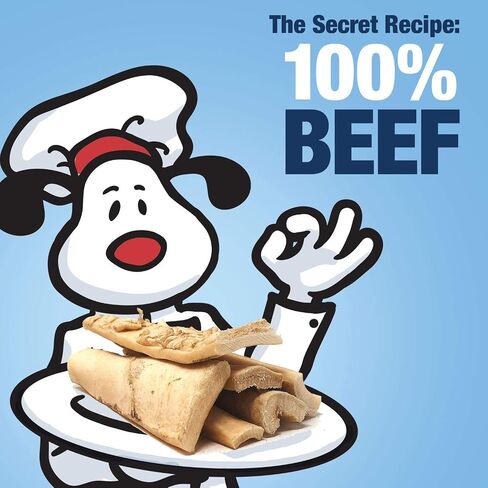ValueBull Beef Cheek Slices, Long Lasting Dog Chews, Thick 9-10 Inch, 120 Count Bulk Pack - Long Lasting Dog Chews, Rich in Collagen, Single Ingredient, Cleans Teeth in Saudi Arabia