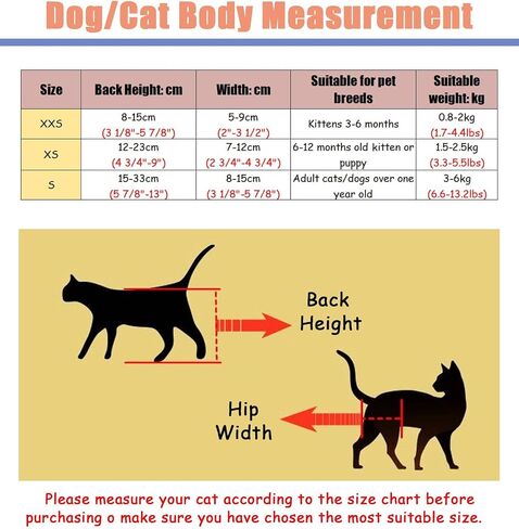 Dog Wheelchair Adjustable Cat for Indoor Cats, Pet Stroller Cart Paralyzed Back Legs, Lightweight Small Kitten Mobility Aids, Exercise Brace in Saudi Arabia