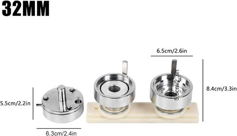 32mm DIY Aluminum Alloy Interchangeable Die Industrial Tools for Maker Badge Machine in Saudi Arabia