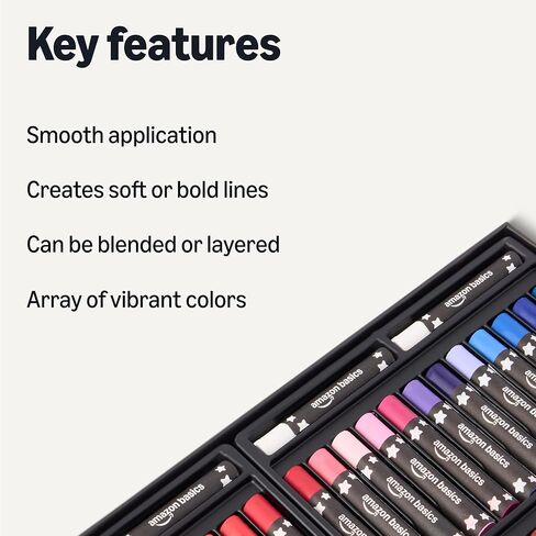 Amazon Basics Soft Oil Pastels Set for Artists, Beginners, Students, Teachers, 48 colors in Saudi Arabia