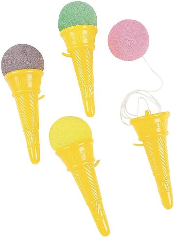 ألعاب Fun Express Ice Cream Cone Shorers - VBS Vabs Bible School Sounds/Décor- مجموعة من 12 إمدادات الحفلات ولعب الجدة الكلاسيكية in Saudi Arabia