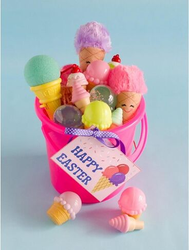 ألعاب Fun Express Ice Cream Cone Shorers - VBS Vabs Bible School Sounds/Décor- مجموعة من 12 إمدادات الحفلات ولعب الجدة الكلاسيكية in Saudi Arabia