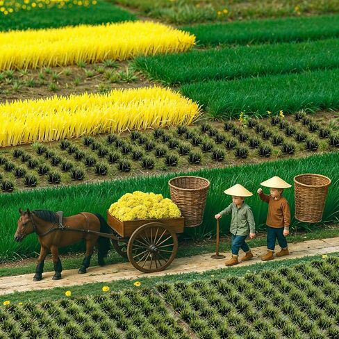 208 Pcs Static Grass Tuft Flower Cluster Static Grass Tuft Model Artificial Model Grass Shrubs Resin Miniature Tufts for Train Landscape Terrain Railway Scenery Dioramas in Saudi Arabia