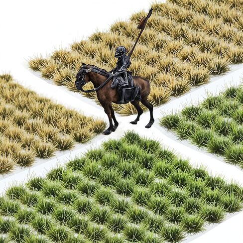 208 Pcs Static Grass Tuft Flower Cluster Static Grass Tuft Model Artificial Model Grass Shrubs Resin Miniature Tufts for Train Landscape Terrain Railway Scenery Dioramas in Saudi Arabia