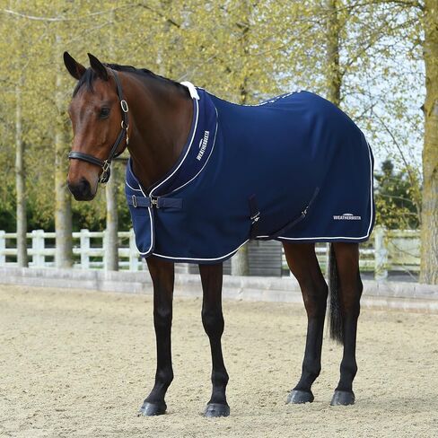 WeatherBeeta Opulence Show Sheet Standard Neck, Navy/White, 78" in Saudi Arabia