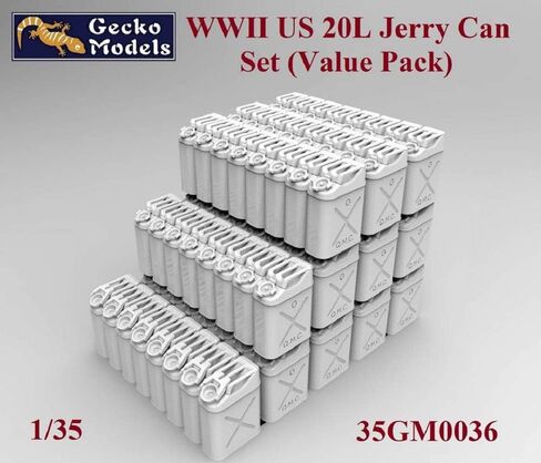 GEC35GM0036 1/35 World War II US Army 20L Jerry Can Set Value Pack Plastic Model in Saudi Arabia