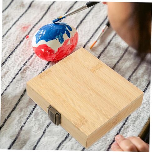 Uonlytech Wooden Watercolor Palette Box Portable Empty Paint Palette Closure for Artists Travel Friendly Color Mixing Tray for Outdoor Painting in Saudi Arabia