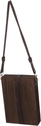 Portable Wooden Messenger Box 13x9inch Handmade Artist Storage Case Versatile Sketch Tool Box for Outdoor Painting with Shoulder Strap in Saudi Arabia