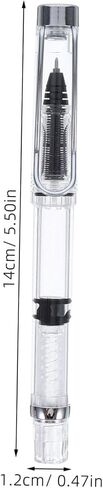 2pcs Piston Filling Ink Pen for Students Smooth Writing Gel Pen Transparent Design and Portable for Artists and Daily Use in Saudi Arabia