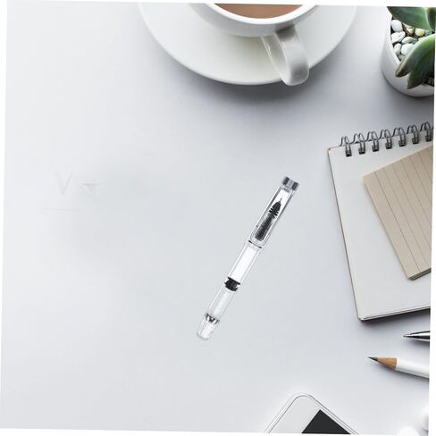 2pcs Piston Filling Ink Pen for Students Smooth Writing Gel Pen Transparent Design and Portable for Artists and Daily Use in Saudi Arabia