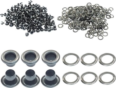 Zoccvi 200 مجموعات 5 ملم (3/16 ") مجموعة الحلقات والغسالات المعدنية ، والثقل من جزأين للحرف الجلدية ، والأحزمة ، والأكياس ، والمشاريع ومشاريع DIY (البرونز) in Kuwait