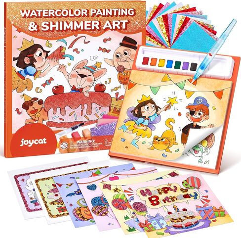 JoyCat Paint with Water Coloring Books, Art & Craft Activity, No Mess Art for Kids Ages 4-8, Craft Kits & Supplies, DIY Creative Activity, Presents for Girls & Boys (Underwater World) in Kuwait