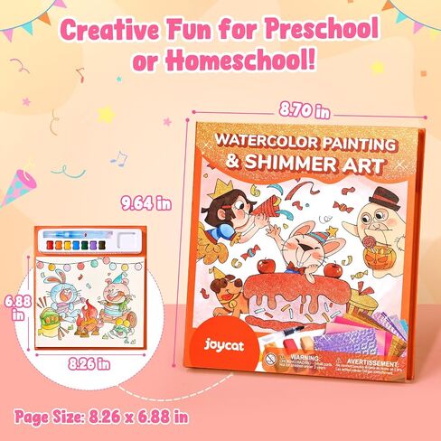 JoyCat Paint with Water Coloring Books, Art & Craft Activity, No Mess Art for Kids Ages 4-8, Craft Kits & Supplies, DIY Creative Activity, Presents for Girls & Boys (Underwater World) in Kuwait