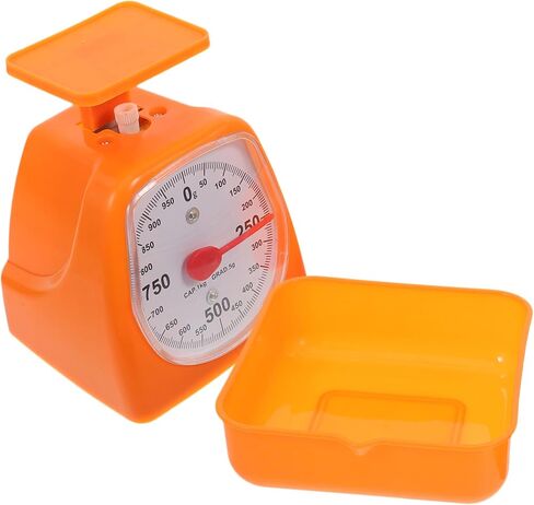 Kitchen Weighing Scale 1kg/2kg Plastic Portion Weigh Scale Dial for Cooking and Experiments for Students and Home Use Random Color in Saudi Arabia