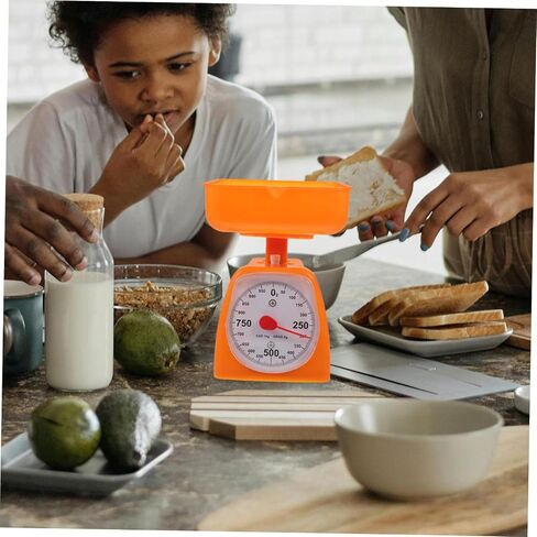 Kitchen Weighing Scale 1kg/2kg Plastic Portion Weigh Scale Dial for Cooking and Experiments for Students and Home Use Random Color in Saudi Arabia