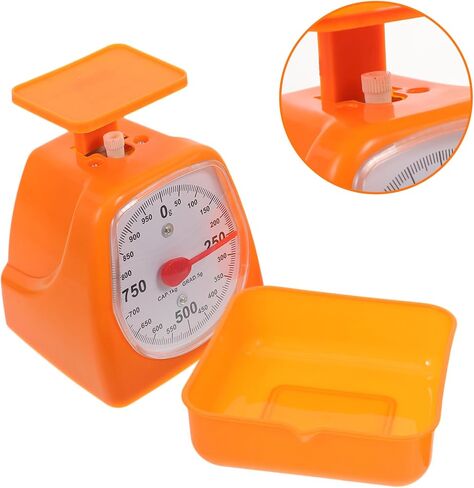 Kitchen Weighing Scale 1kg/2kg Plastic Portion Weigh Scale Dial for Cooking and Experiments for Students and Home Use Random Color in Saudi Arabia