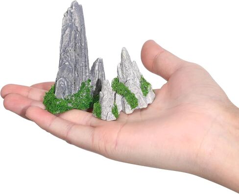 Nolitoy 8pcs Mini Rockery for Bonsai: Zen Garden Association Mountain Landscape التماثيل لعرض المكتب المنزلي in Kuwait