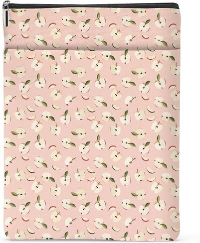 Book Sleeve Books Protector Books Pouch Book Lovers Gifts Bookish Gifts Waterproof Cover with Zipper for Fruit Printed Gift Bag for Women Girls Friend Manager Coworker Christmas Birthday in Kuwait